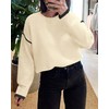 BTFBM Fall Sweaters for Women 2025 Trendy Casual Crew Neck