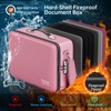 DocSafe Fireproof Document Box with Lock＆Shoulder Strap,Hard Case File Organizer