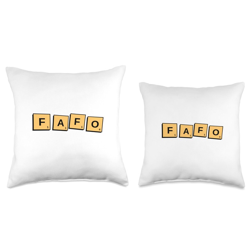 FAFO Funny Acronym meaning Throw Pillow