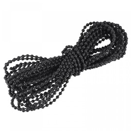 sourcing map Blinds Beaded Chain Cord, 10 Yards Roman Vertical Roller Shades for Window Curtain Blind Replacement Parts, Black