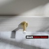 4 Pack Brushed Gold Door Stopper with White Tip, 304