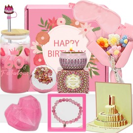 AiHeart 60th Birthday Gifts for Women,Happy 60 Year Old Birthday Gifts Ideas,60th Birthday Decorations for Women,1965 Birthday Gifts Baskets,60th Birthday Gifts for Mom Wife Boss Bestie