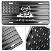 BLVD No Step On Snek American Flag License Plate Tag