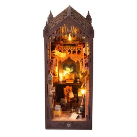 XYUYTOEI Dream Room Book Nook Kit, Wooden Diorama Craft for Adults, Mini Puzzle Library House 1:24 Scale (227-Magic Dream Room)