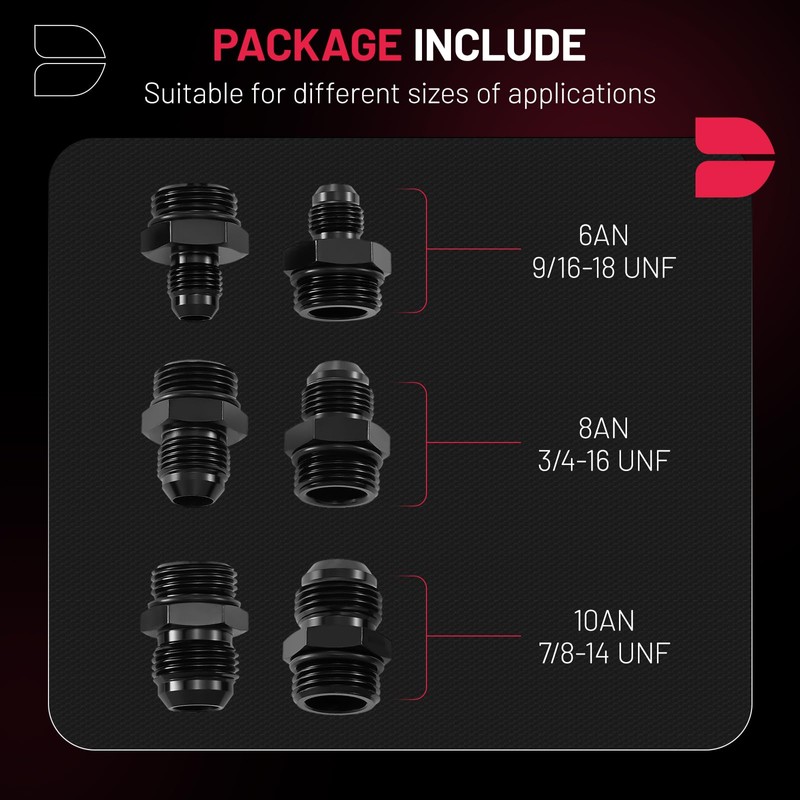 BDFHYK Inline Fuel Filter 100 Micron with 6AN 8AN 10AN