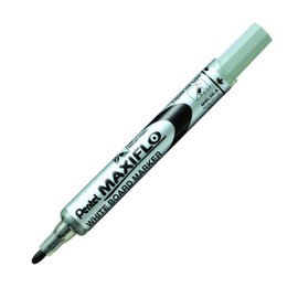 Pentel Maxiflo Dry Wipe Fine Bullet Point Marker - Black (Pack of 12)