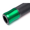 Motorbike Handgrips Hand Grips Green Aluminium & Rubber for all