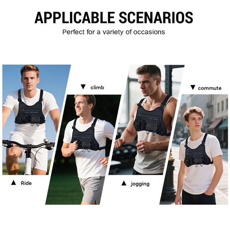 Running Chest Pack | Hiking Chest Pack Running Vest |