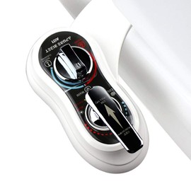 APURE BIDET A121 - Hot and Cold Water Bidet Attachment for Toilet Seat - Dual nozzle - Rear and Feminine Wash- Selfcleaning- Adjustable Water Pressure Non-Electric Bidet Toilet Seat Attachment