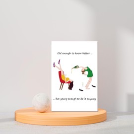 Arsagen Humor Friendship Card For Bestie, Funny Best Friend Birthday Card, Happy Birthday Card for Woman BBF Sister