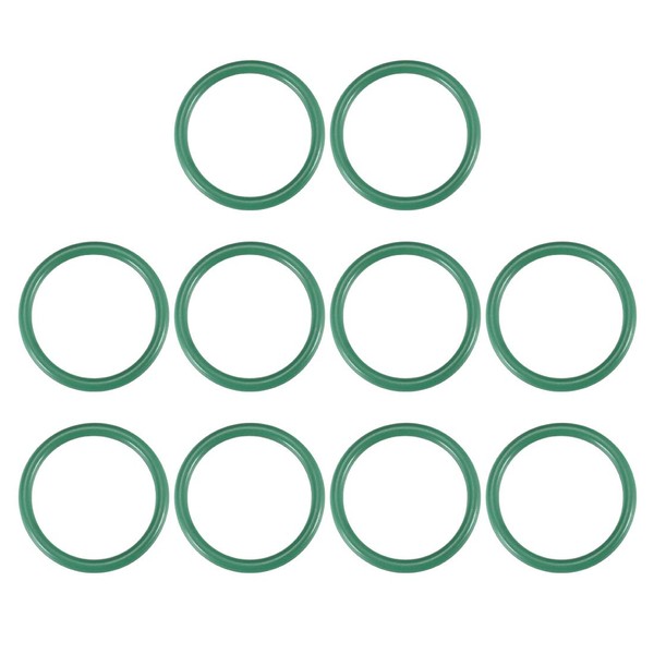 sourcing map 10 Pcs Green Fluoro Rubber O Rings 23mm