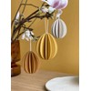 LOVI Set of 3 Wooden Eggs Golden Mix - 7
