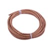 KONMAY - Cordón de piel trenzado natural clásico de 5