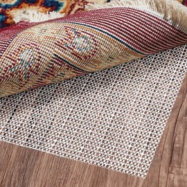 Non Slip Rug Pads 6x6.6 Ft Rug Grippers for Hardwood Floors Protector Under Rug Non Slip Pad Anti Skid Rug Mat Carpet Mat Cushion Keep Area Rugs in Place & Safe Washable Resistant Pads for Hard Floors