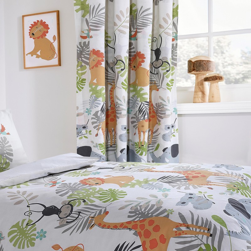 Olivia Rocco Kids Safari Duvet Cover Set Soft Lightweight Bedding