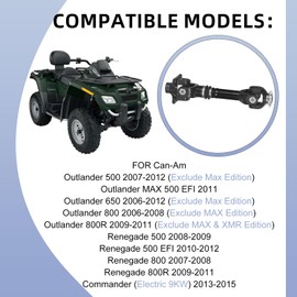 703500801 Rear Propeller Prop Drive Shaft for Can-Am Outlander Renegade 500 650 800/R Commander E 2006-2015 703500767 703500719 705500862