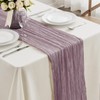 Mauve Purple Cheesecloth Table Runner-13.3Ft Boho Gauze Cheese Cloth Table