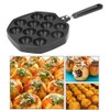 12 Cavities Aluminum Takoyaki Pan Maker Octopus Balls Egg Puffs
