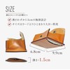 Dom Teporna Italy Thin Genuine Leather Coin Purse, Minimalist Wallet,