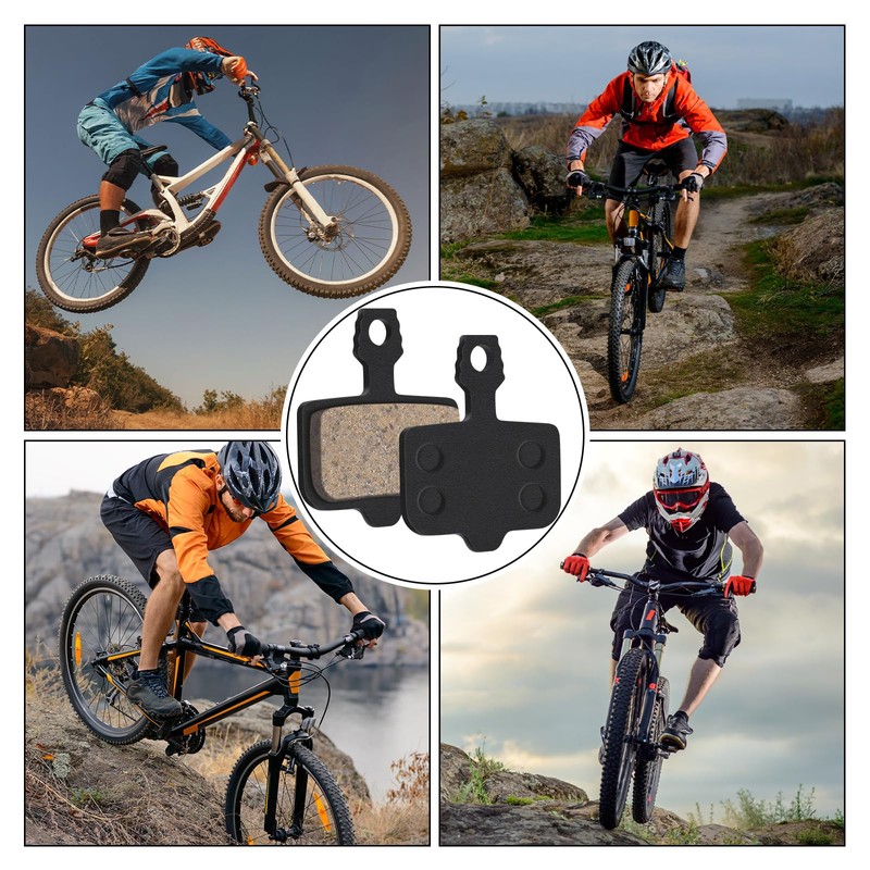 Gulfmew 4 Pairs of Bicycle Disc Brake Pads Compatible with