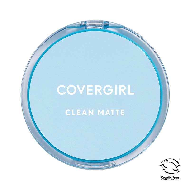 COVERGIRL Clean Matte Pressed Powder, Medium Light 535, 0.35 Oz,