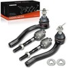 A-Premium Set of 4, Front Inner Outer Tie Rod End