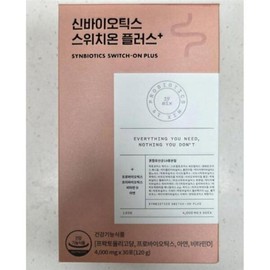 Synbiotics Switch-On Plus Live Lactobacillus Fructooligosaccharide 4g 30 packets (1 month supply) (47207195) / 신바이오틱스 스위치온 플러스 생유산균 프락토올리고당 4g 30포(1개월분) (47207195)