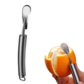 Orange Citrus Peelers Stainless Steel Slicer Cutter Peeler Remover Opener Humanized Design Curved Handle Fruit Tools Kitchen Gadget