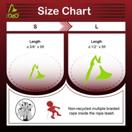 4ft/5ft Reflective Rope Dog Leash with Soft Rubber Handle - Perfect for Medium and Large Sized Dogs