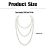 Faux Pearl Necklaces,Women Long Pearl Necklace Costume Jewelry,Pearl Necklace Vintage