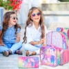 UFNDC 3PCS Unicorn Backpack for Girls, 16”Kids Sequin Bookbag with