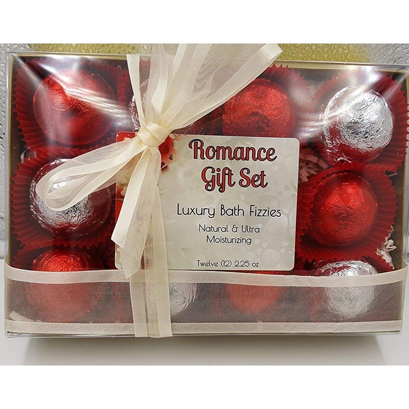 Spa Pure Romance Bath Bombs: Luxury Bath Bomb Gift Set,