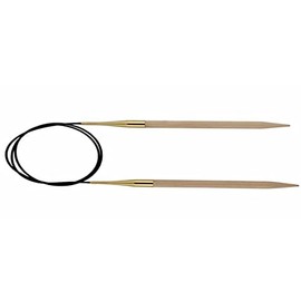 KnitPro KP35314 40 cm x 7 mm Basix Fixed Circular Needles, Birch Beige