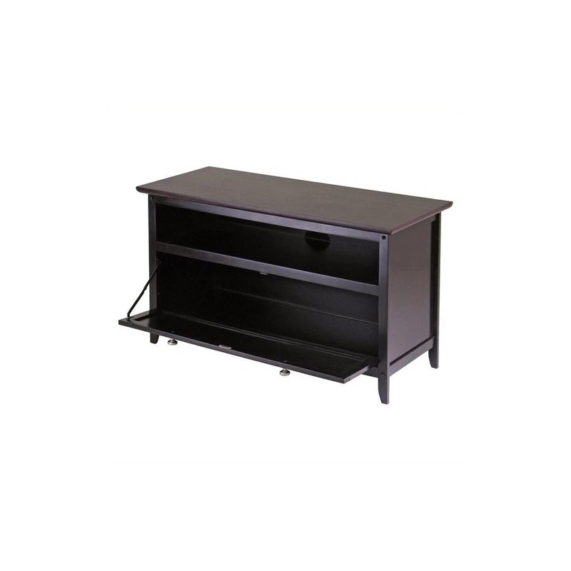 Pemberly Row Transitional Solid Wood TV Stand for TVs up