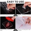 4 Sheets Clear Rubber Stamps for Card Making with 2pcs