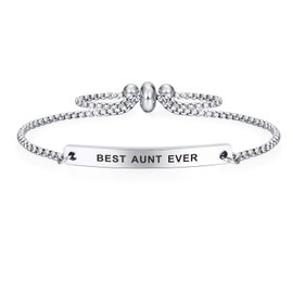Best Aunt Ever Gifts Auntie Bracelet from Nephew Niece, Aunt Birthday Jewelry, Mothers day