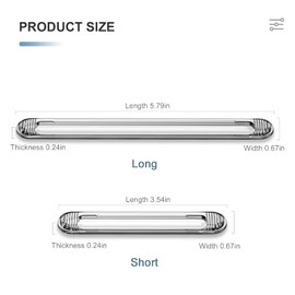 Clear Cabinet Door Bumpers, xuenair Cabinet Bumpers Clear Wall Protector,Cabinet Door Bumpers for Kitchen Cabinets, Car Doors, Furniture, Toilet Lids etc(4 Long 4 Short,8 PCS)