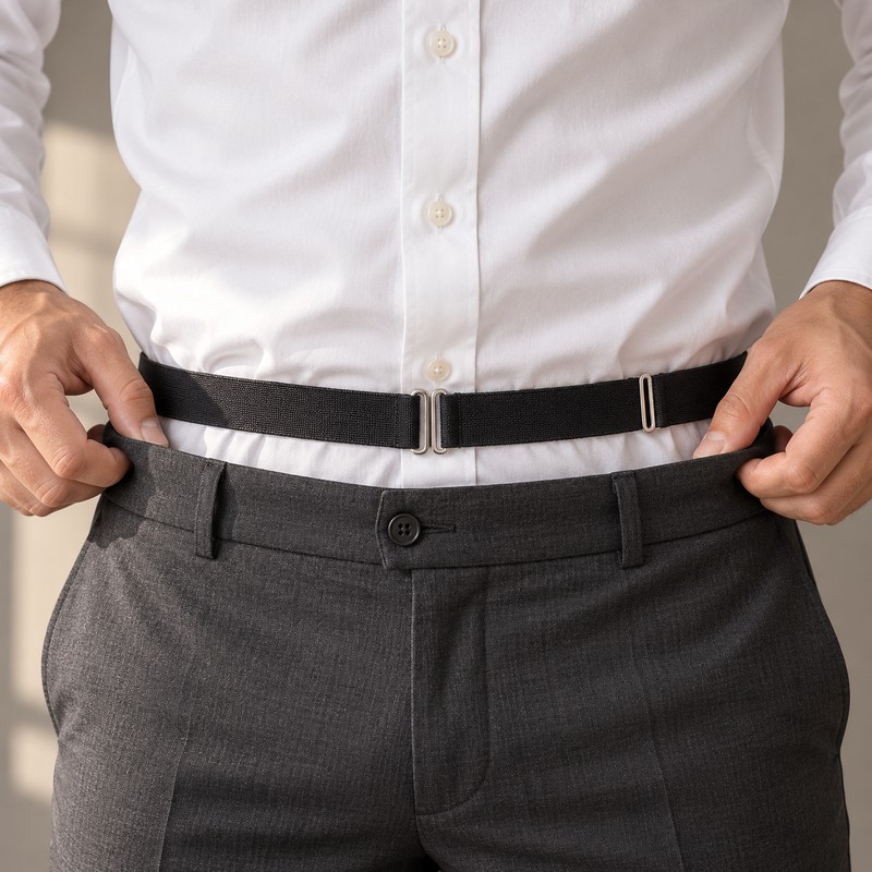 Adjustable Shirt Stay Belt for Men & Women – Non-Slip