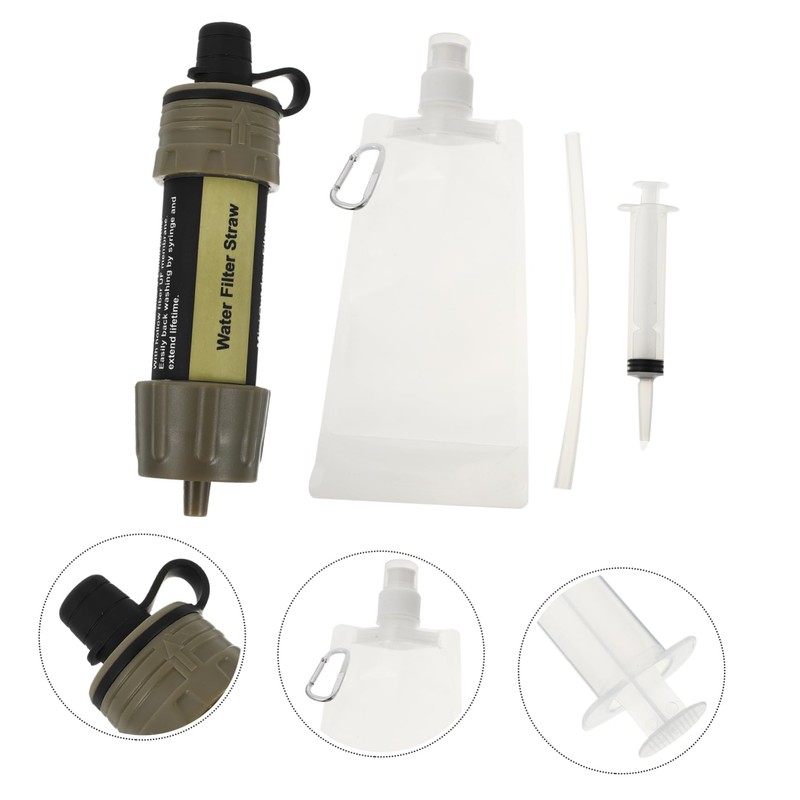 Kisangel Abs Portable Water Purifier Outdoor Water Filter Camping Safe
