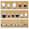Brochas Maquillaje Profesional Piezas Kit Sintético Sombras Ojos Polvo Base