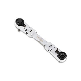 LABEAR - Flexible Dual Ratchet with 1/4" Square Drive & Magnetic Bit Drive