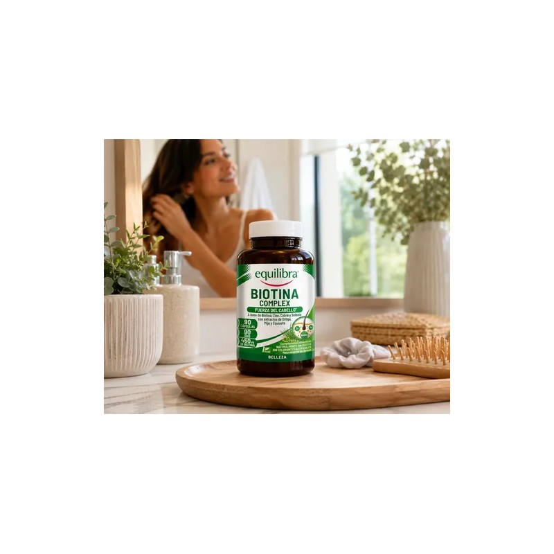 Biotina Complex Equilibra 90 Cáps Fuerza Cabello Anticaída