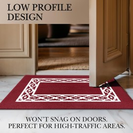 Door Mat, 24"x 36" Front Door Mat, Polypropylene Doormat, Low Profile Door Mat Indoor Entrance, Nonslip Waterproof Backing, Absorbent, Washable Indoor Mats for Entryway, Door Rugs for Entryway, Home