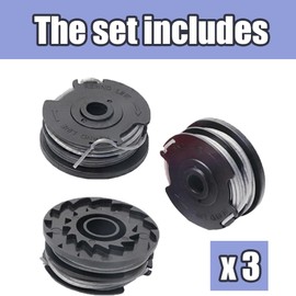 String Trimmer Replacement Spool Line,Compatible with Bosch Advancedgrasscut 36, Art 36-36 LI, ART24/24+, Art 27/27+(Pack of 3 Spool)
