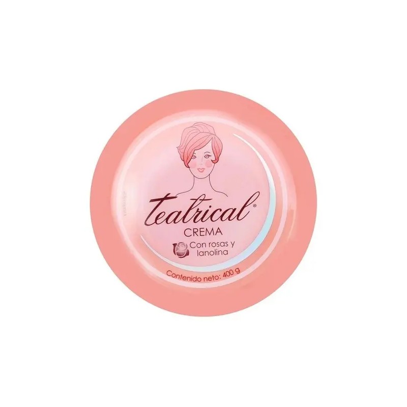 Teatrical Crema Facial Lanolina Rosas 400 Humectación Profunda Piel Mixta