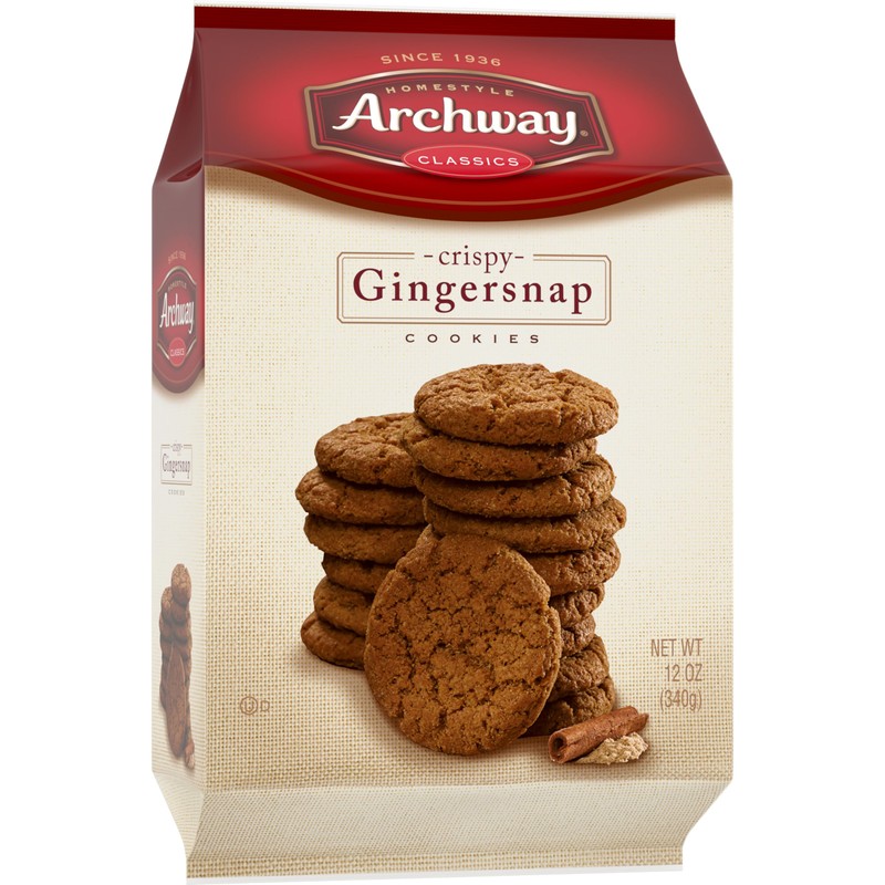 Archway Cookies, Crispy Gingersnaps Cookies, 12 Ounce