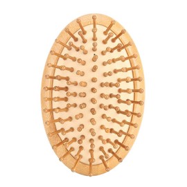 Brush Massager Scalp, Wooden Scalp Massager, Scalp Care Comb, Wooden Massage Comb No Handle Scalp Care Styling Comb for Straight Curl Hair(Comb)