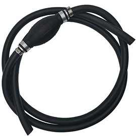 TIHOOD 6FT Fuel Line Assembly 3/8" Inner Dia 5/8" Outer Dia Hose Line Marine Outboard Boat Motor RVs Fuel Assembly with Primer Bulb Steel Hose Clamps