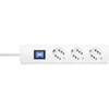 Kopp DUOversal® Plus 3/6-Way Power Strip 3 m with Double