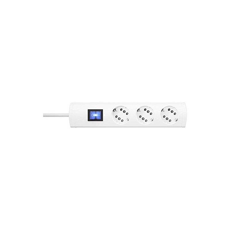 Kopp DUOversal® Plus 3/6-Way Power Strip 3 m with Double